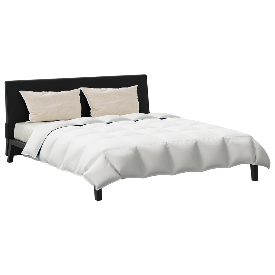 Dekbed met kussen 3 pcs Wit 240 x 200 cm Dons