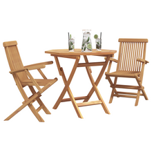 3-delige Opvouwbare Tuin Bistro Set van Massief Acaciahout