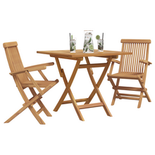 3-Delige Inklapbare Tuin Bistro Set Massief Hout Acacia