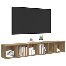 Tv-meubelset 2 pcs Artisan Eiken 37 x 35 x 107 cm Bewerkt hout