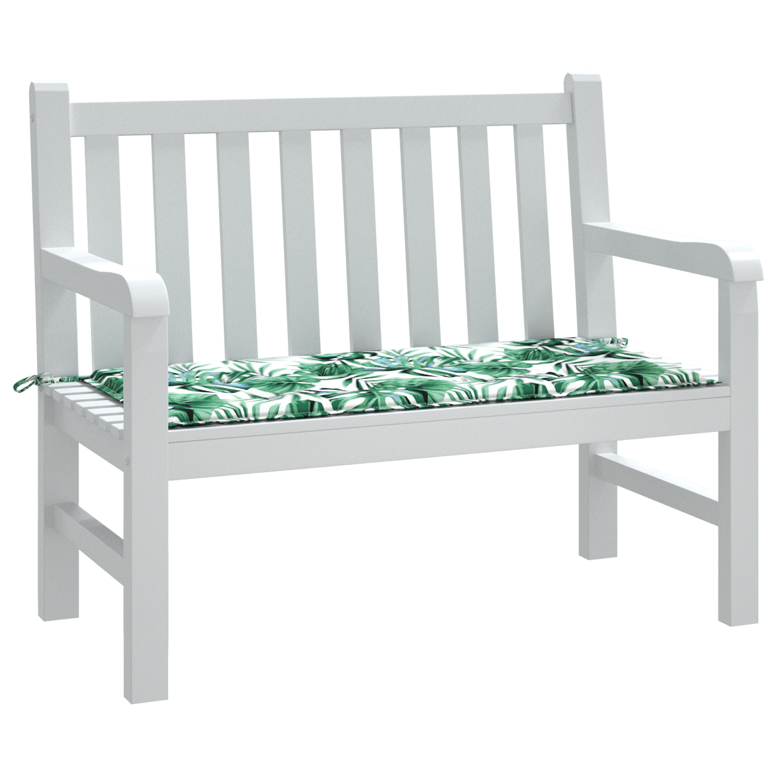 Tuinbankkussen met Bladprint, 100x50x4 cm, Gemaakt van Oxford Stof