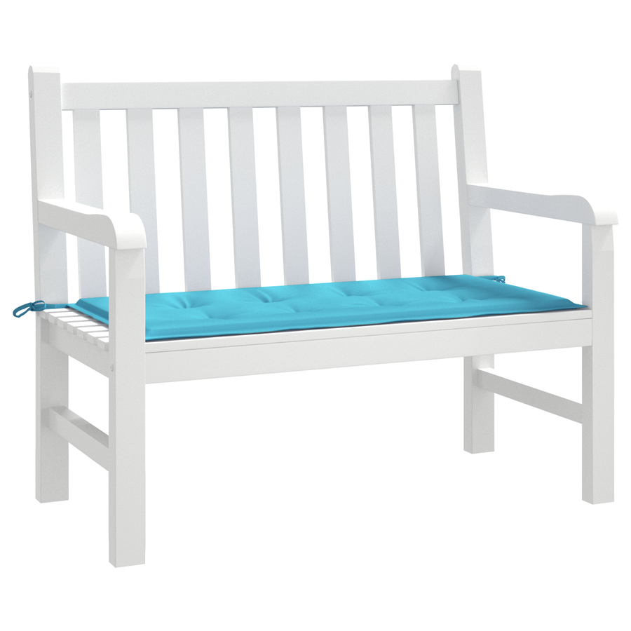 Kussen Turquoise Oxford stof, Schuimvezel 120 x 50 x 4 cm
