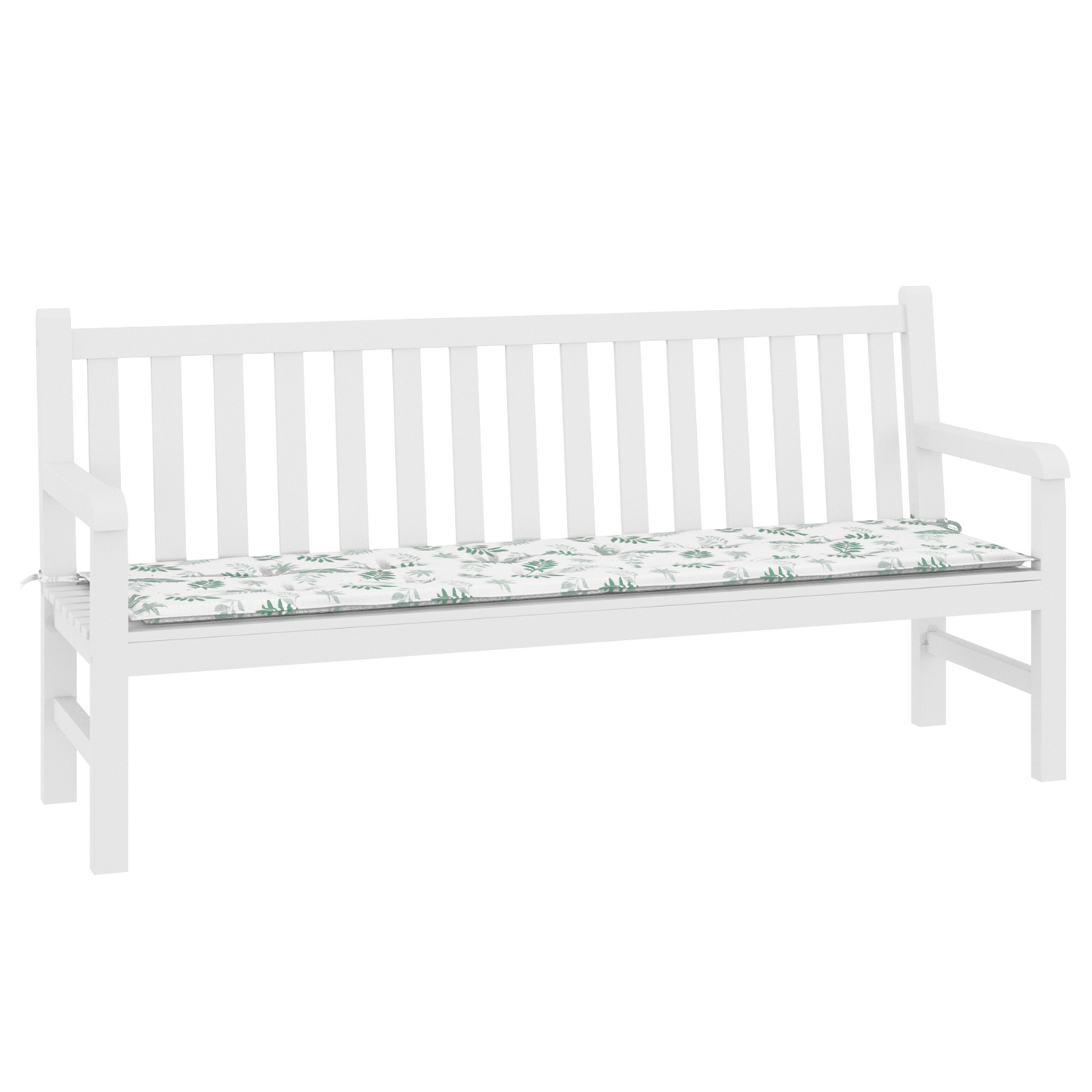 Tuinkussen met Bladerenpatroon - 180x50x4 cm, gemaakt van Oxford-stof
