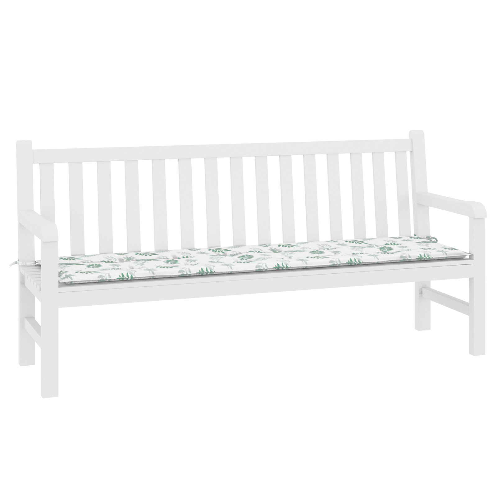 Tuinkussen met Bladerenpatroon - 180x50x4 cm, gemaakt van Oxford-stof