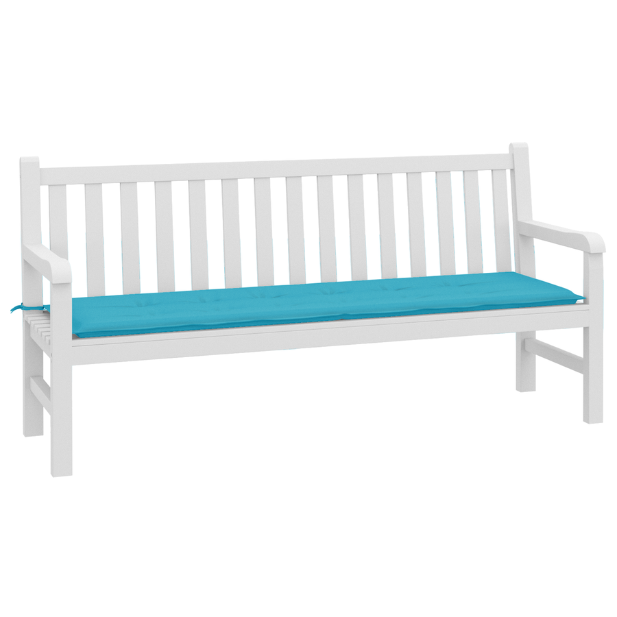 Tuin Bank Kussen - Turquoise, 180x50x4 cm, Oxford Stof