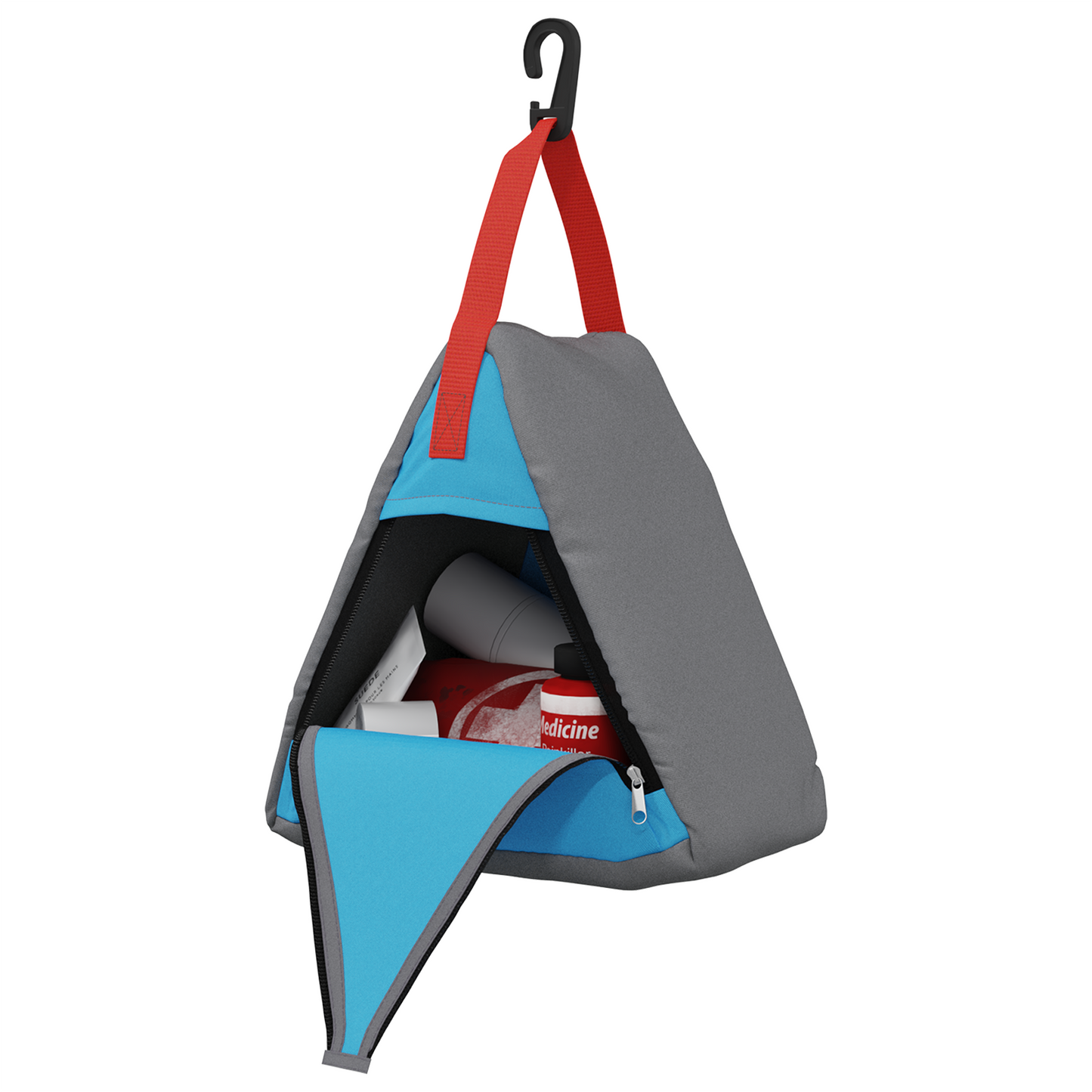 Opslagtas Grijs, Blauw, Rood 24 x 16 x 24 cm Oxford