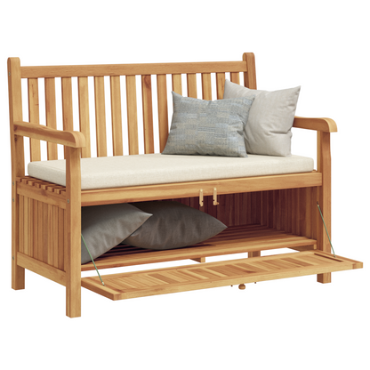 Tuinkast Bank Bruin 228 x 60 x 90 cm Massief teakhout