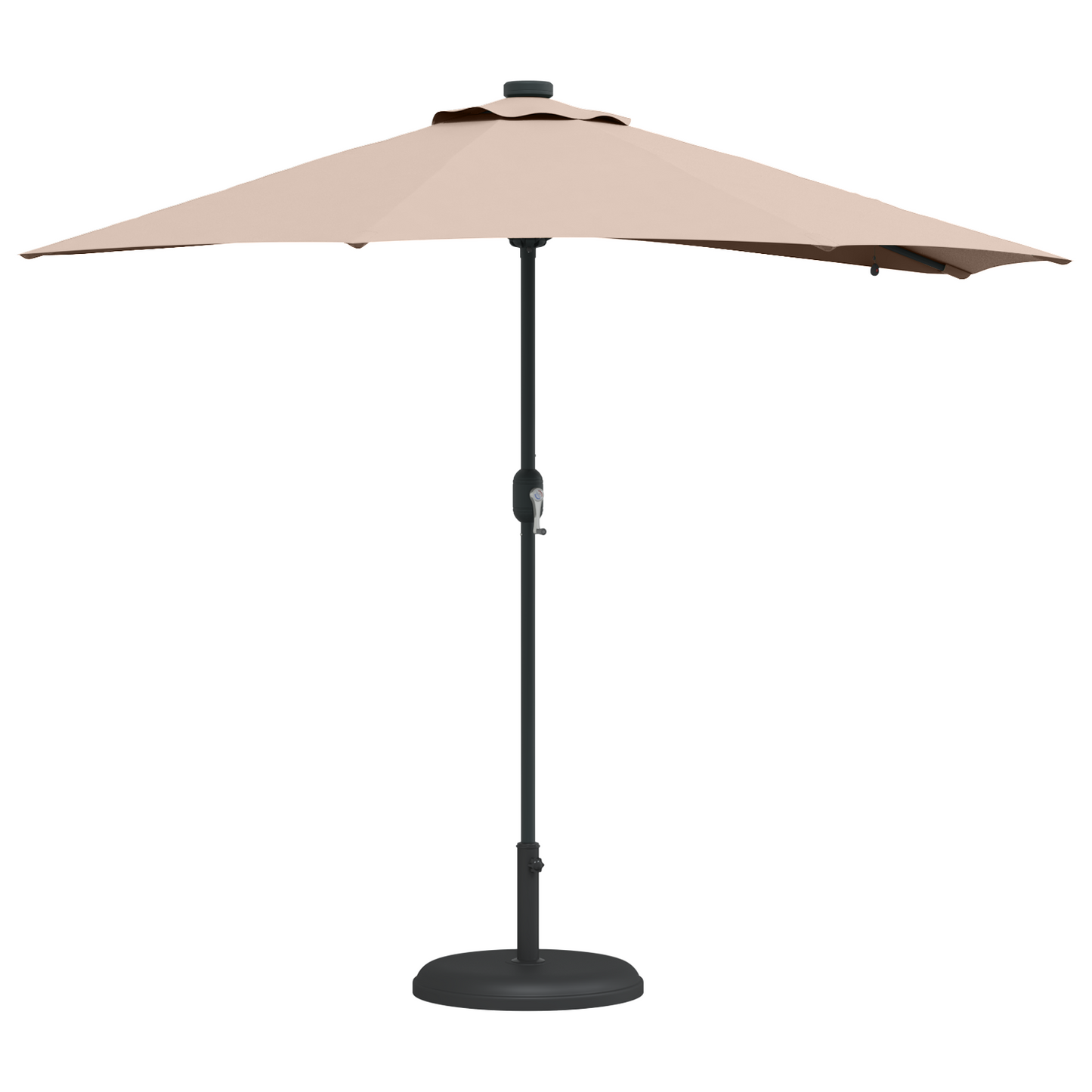 Tuinparasol Taupe 294 x 150 x 223 cm Stof