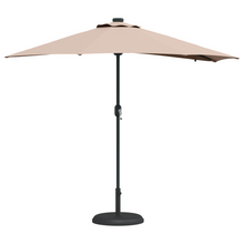 Tuinparasol Taupe 294 x 150 x 223 cm Stof