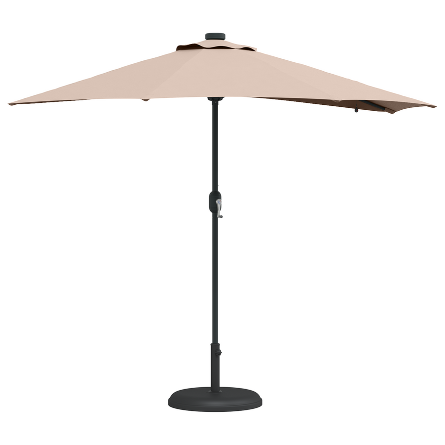 Tuinparasol Taupe 294 x 150 x 223 cm Stof