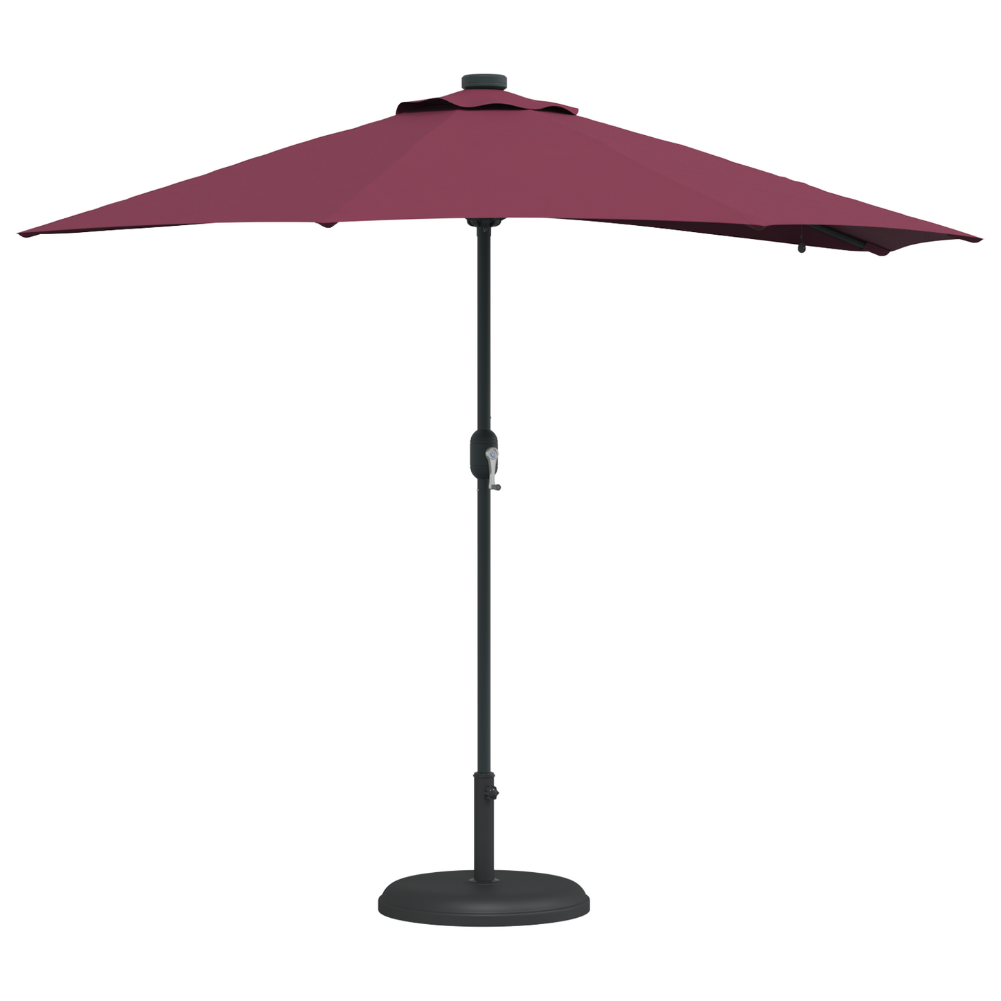 Tuinparasol Bordeauxrood 294 x 150 x 223 cm Stof