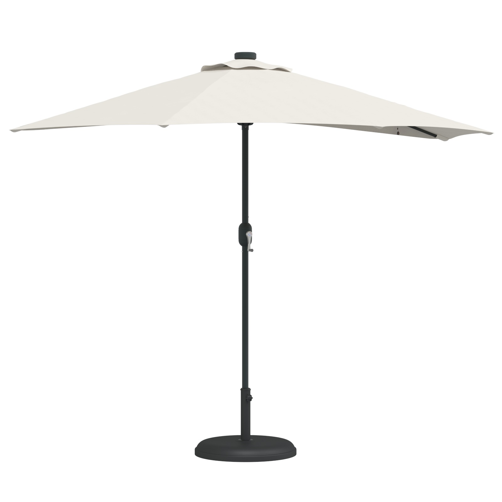 Tuinparasol Half met Aluminium Paal Zand 294 cm