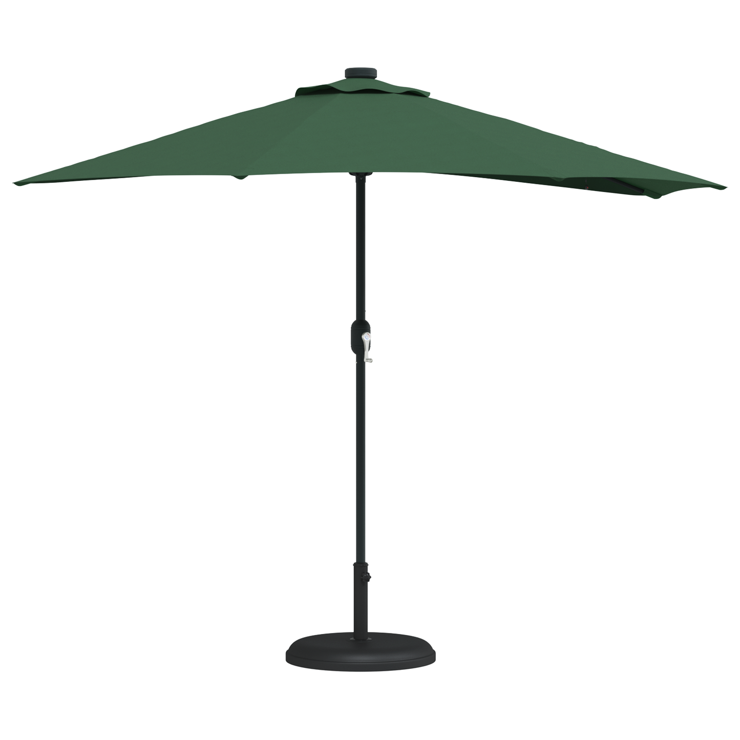 Halve Tuinparasol met Aluminium Paal Groen 294 cm