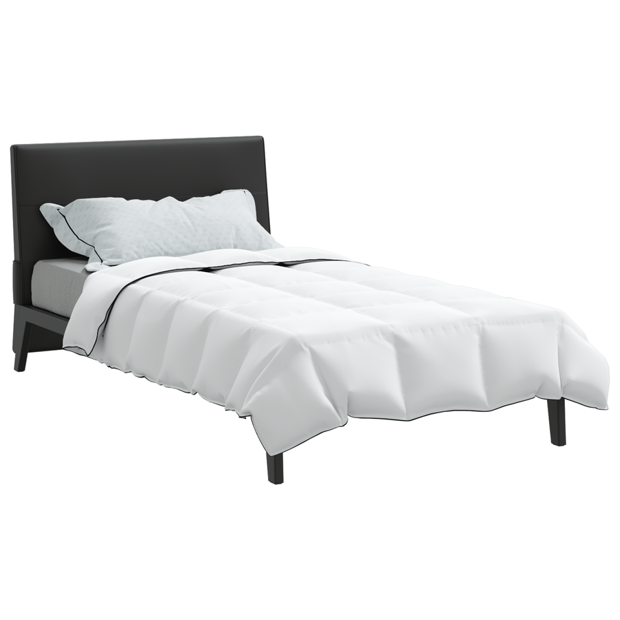 Winter Dekbed Wit 135 x 220 cm 105gsm perzik polyester