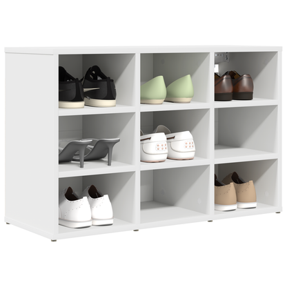 Schoenenkast met plank met opslag Wit 52.5 x 30 x 50 cm Bewerkt hout