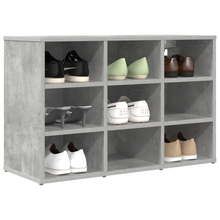 Schoenenkast Beton grijs 52.5 x 30 x 50 cm Bewerkt hout