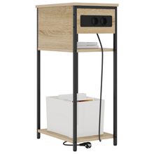 Nachtkastje Sonoma eiken 28.1 x 40.9 x 75 cm Bewerkt hout