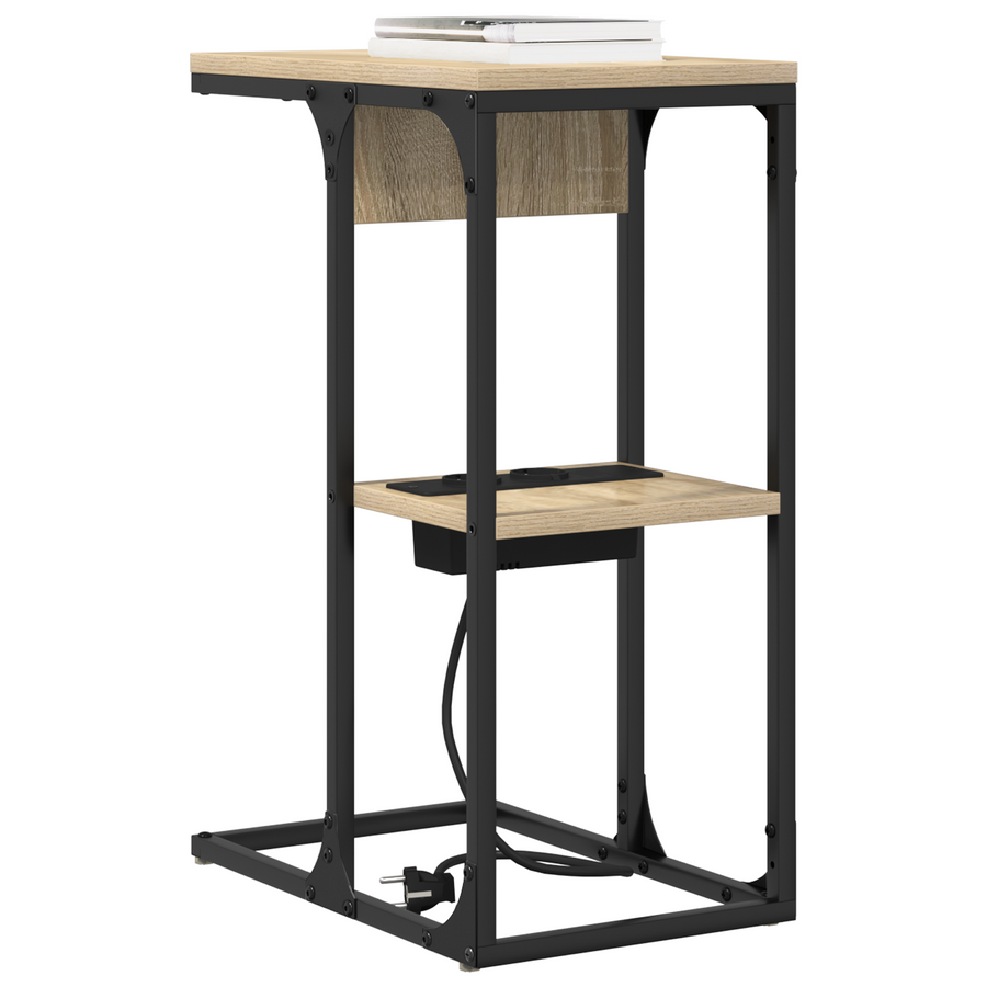 Nachtkastje Sonoma eiken 41.5 x 26 x 60.5 cm Bewerkt hout