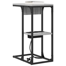 Nachtkastje Grijs sonoma 41.5 x 26 x 60.5 cm Bewerkt hout