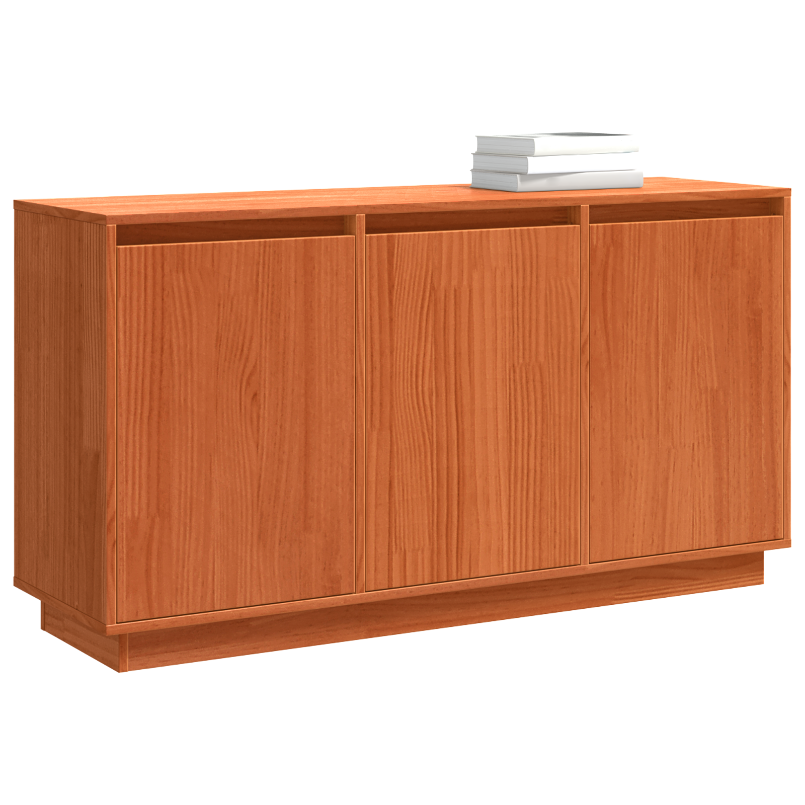 Dressoir met opslag met de deur Bruin 111 x 34 x 60 cm Massief grenenhout
