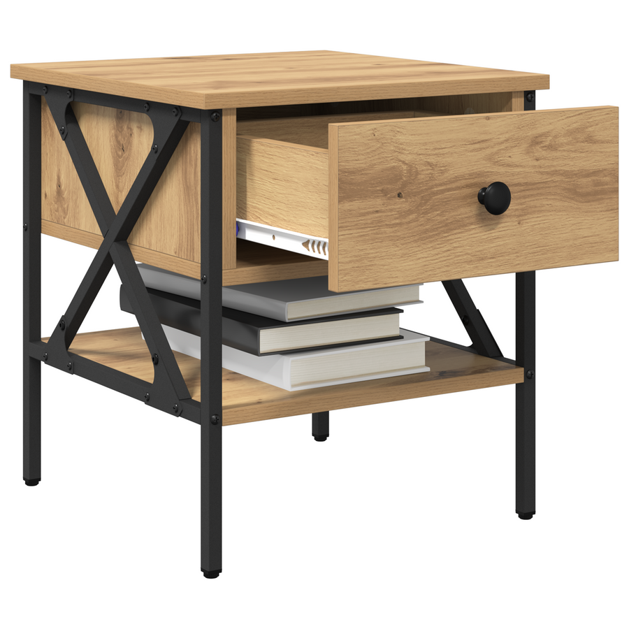 Nachtkastjes 2 stuks Artisan Eiken 40x42x45 cm Geengineerd Hout