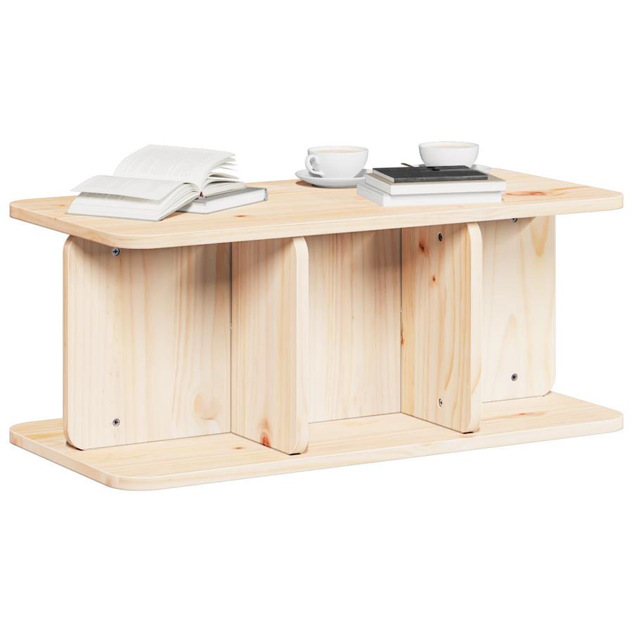 Salontafel Natuurlijk 80 x 39.5 x 33.5 cm Massief grenenhout