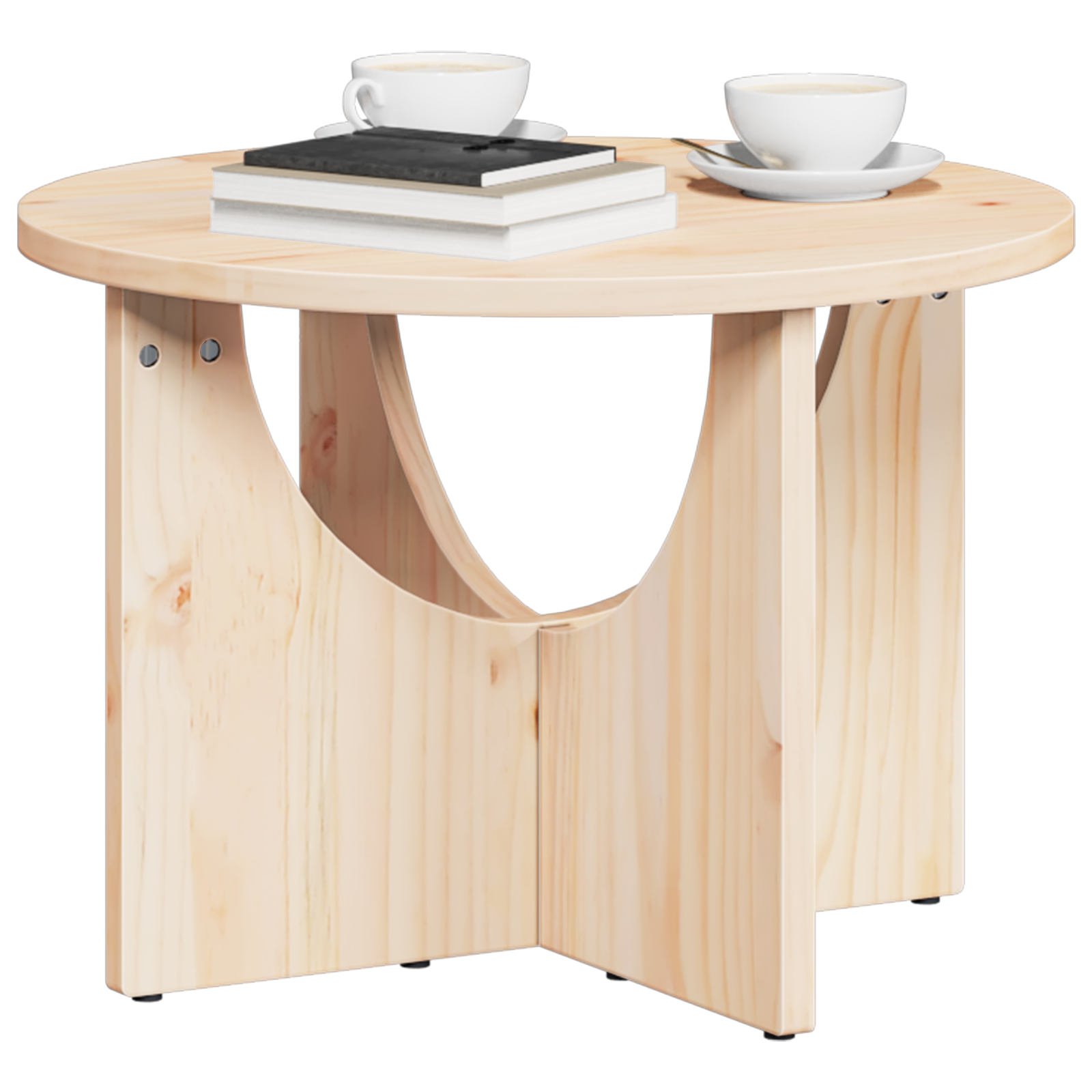 Salontafel Natuurlijk 50 x 50 x 35 cm Massief grenenhout