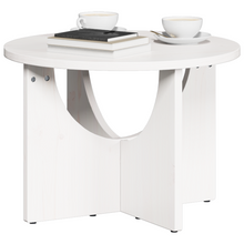 Salontafel Wit 50 x 50 x 35 cm Massief grenenhout