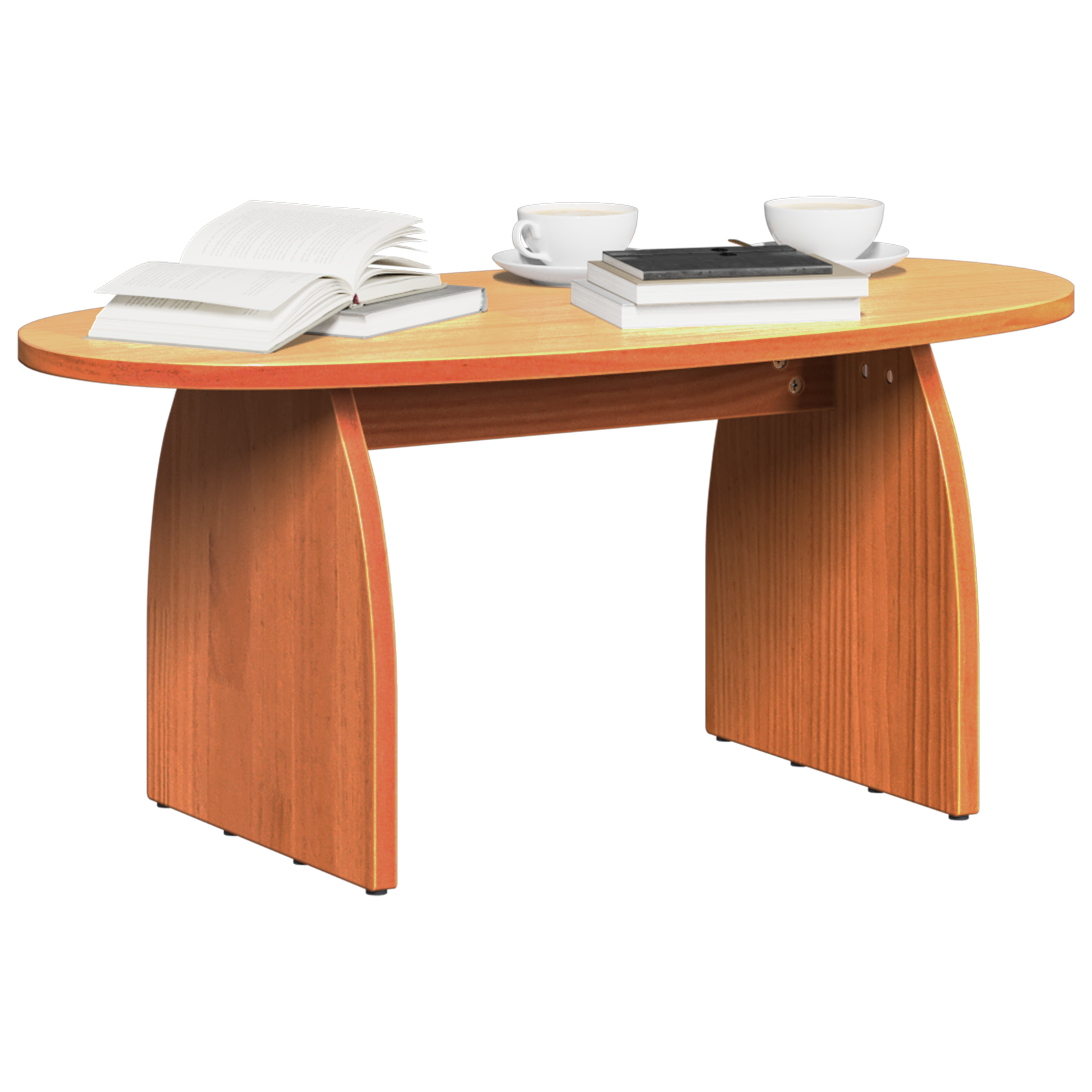 Salontafel Wasbruin 80 x 40 x 35 cm Massief grenenhout
