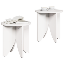 Koffietafel Set 2 pcs Wit 41.5 x 41.5 x 44 cm