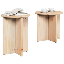 Salontafel 2 pcs Natuurlijk 41,5 x 41,5 x 41 cm