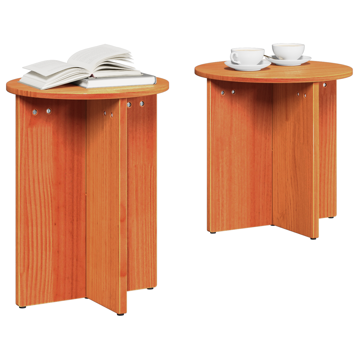 Koffietafel Set 2 pcs Bruin 41,5 x 41,5 x 41 cm