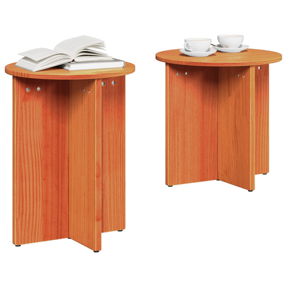 Koffietafel Set 2 pcs Bruin 41,5 x 41,5 x 41 cm