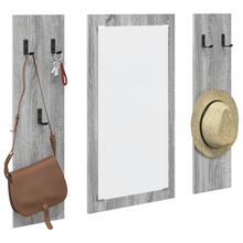 Wandgemonteerde kapstok Grijs sonoma 96 x 1.5 x 90 cm