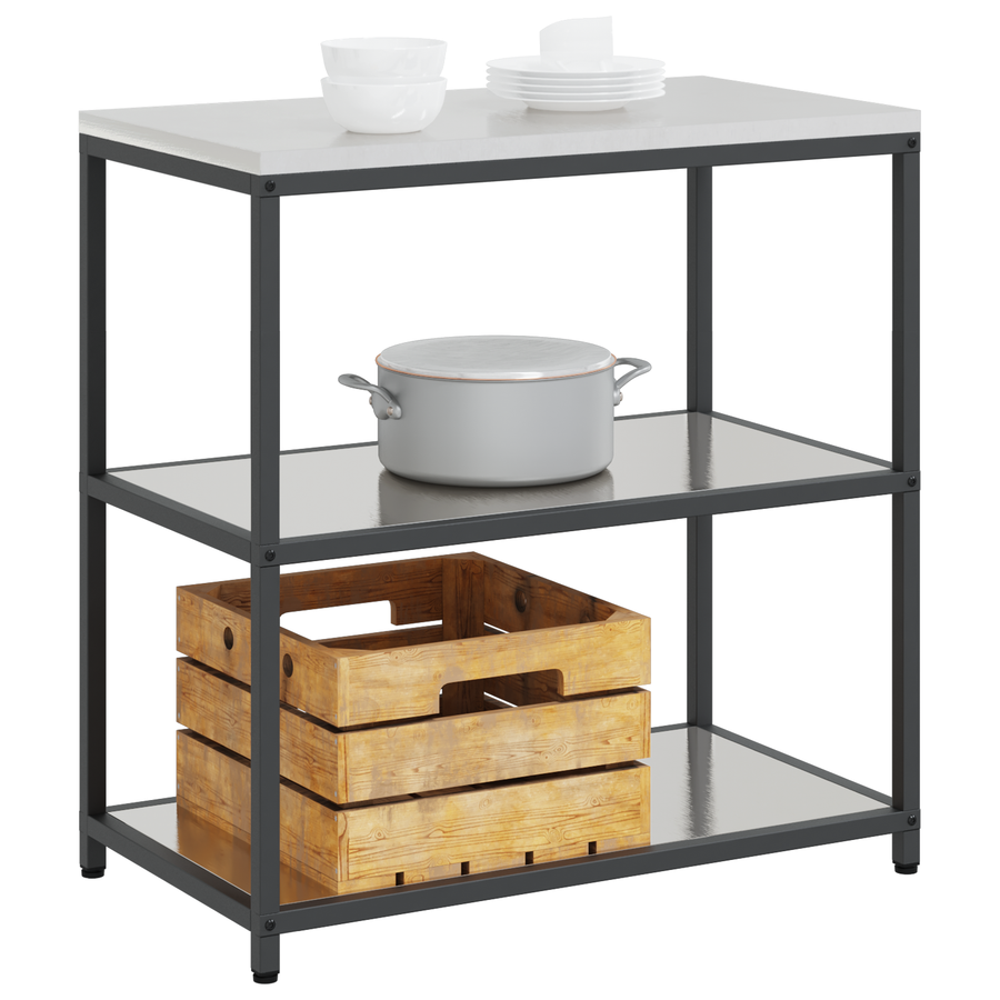 Keuken opslag plank Zilver 60 x 50 x 92 cm Roestvrijstaal