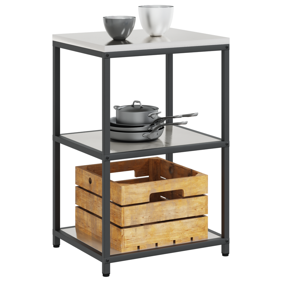 Keuken opslag plank Zilver 60 x 50 x 92 cm Roestvrijstaal