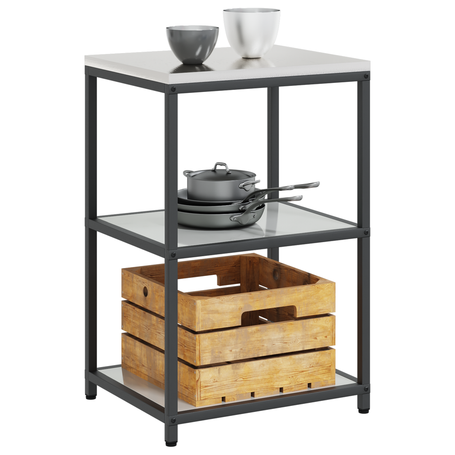 Keuken opslag plank Zilver 60 x 50 x 92 cm Gegalvaniseerd staal