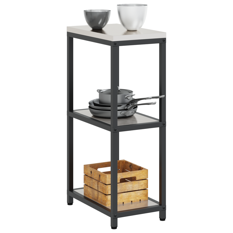 Keuken opslag plank Zilver 60 x 50 x 92 cm Roestvrijstaal