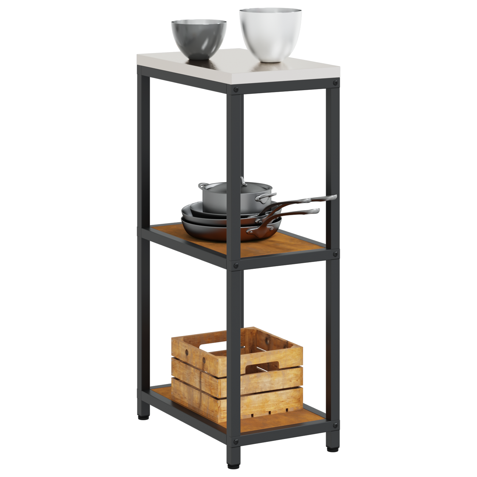 Keuken opslag plank Roestig 60 x 50 x 92 cm Verweerd staal
