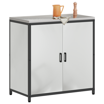 Keukenopslag Kast Zilver 60 x 50 x 92 cm Gegalvaniseerd staal