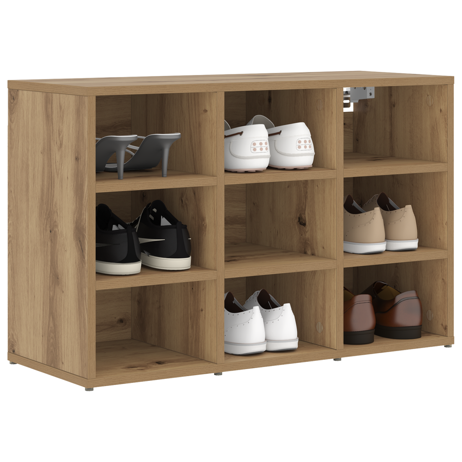 Schoenenkast Ambachtelijk eiken 52.5 x 30 x 50 cm Bewerkt hout