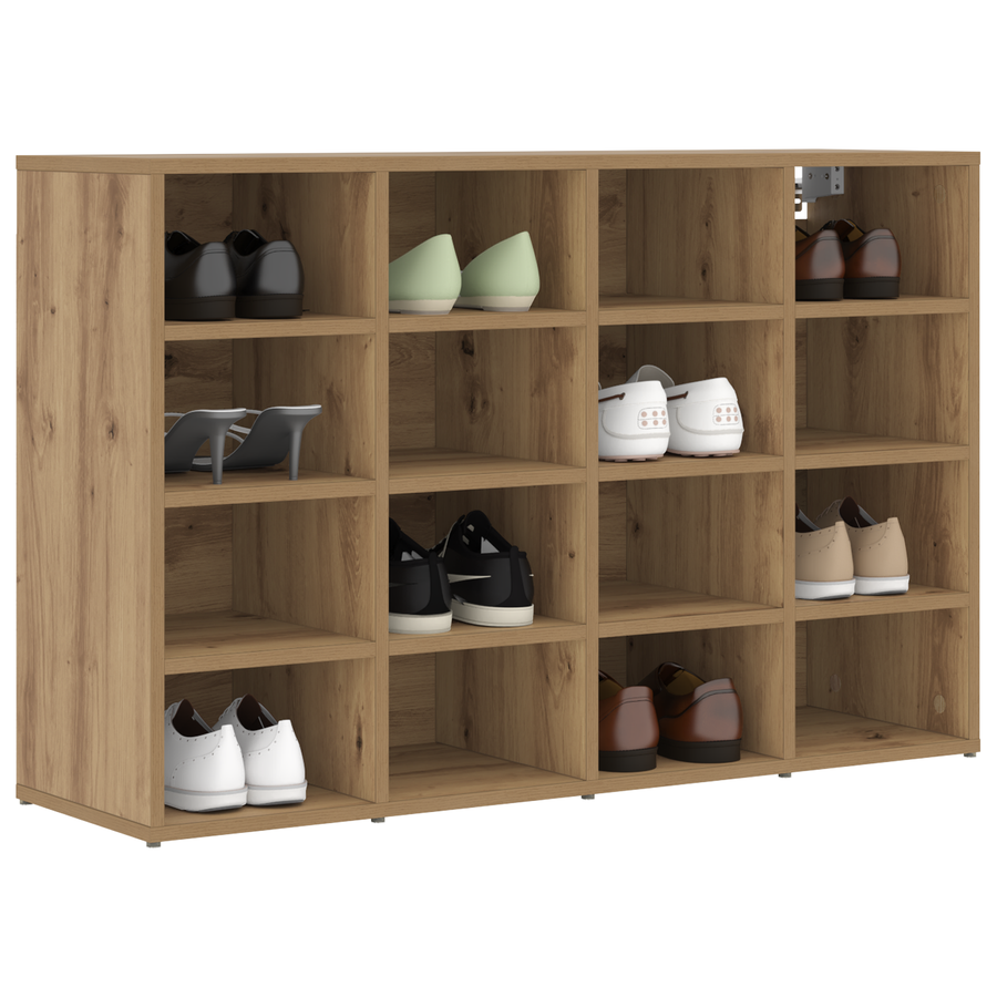 Schoenenkast Ambachtelijk eiken 52.5 x 30 x 50 cm Bewerkt hout