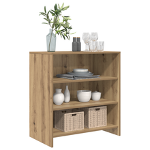 Sideboard Massief Eiken 70x41x75 cm Bewerkt Hout