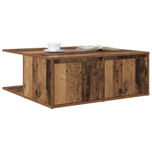 Salontafel met lade met opslag Oud hout 80 x 80 x 31 cm Bewerkt hout