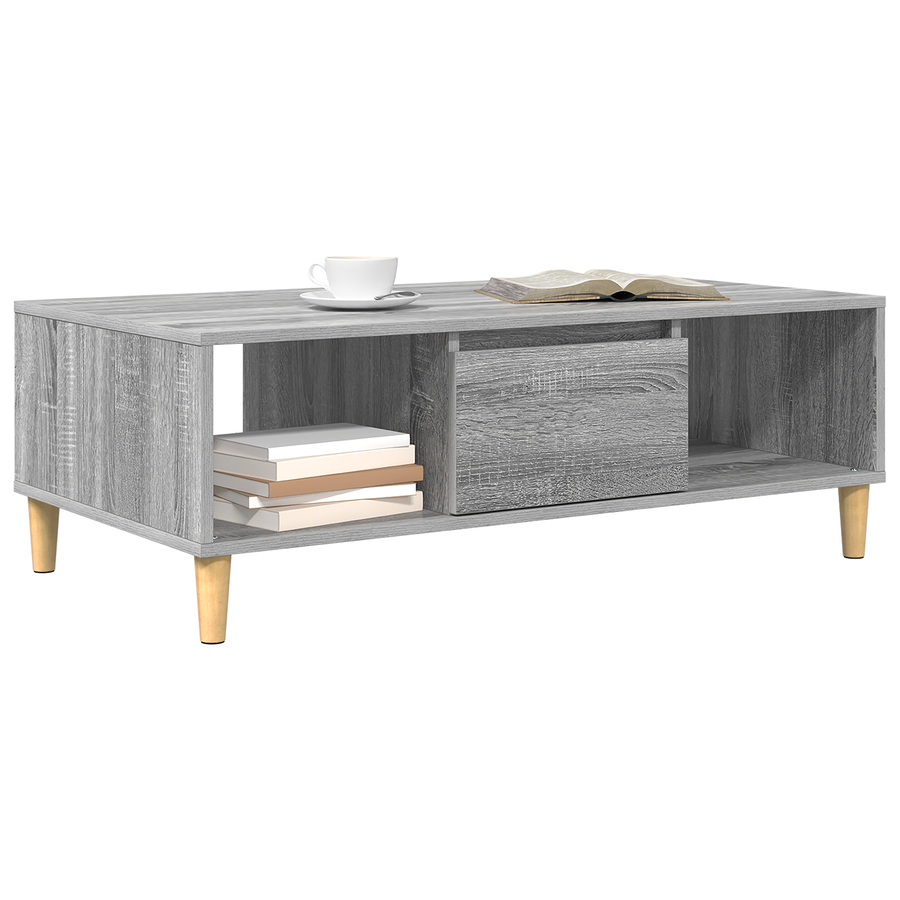 met opslag met de deur Grijs sonoma 103.5 x 60 x 35 cm Bewerkt hout