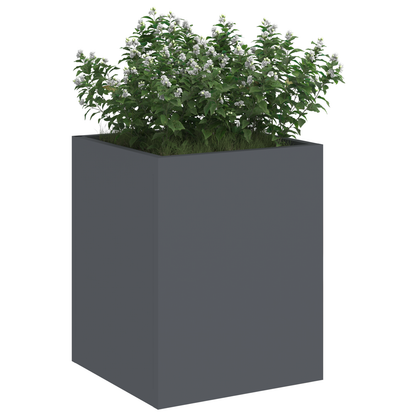 Tuin Bloempot Antraciet 50 x 32 x 40 cm Koudgewalst staal