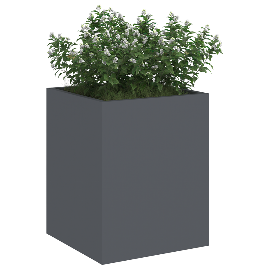 Tuin Bloempot Antraciet 50 x 32 x 40 cm Koudgewalst staal