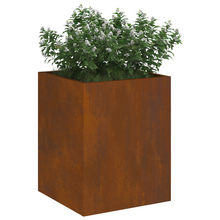 Tuin Bloempot Roestig 50 x 32 x 40 cm Cortenstaal