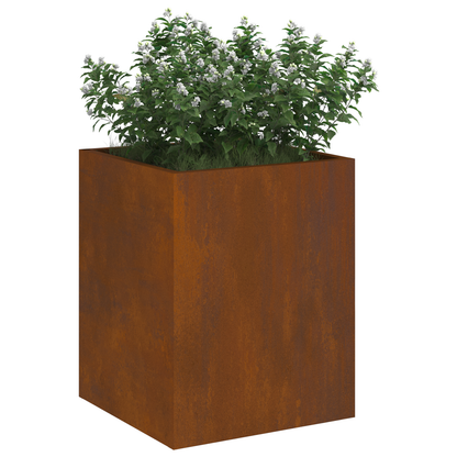 Tuin Bloempot Roestig 50 x 32 x 40 cm Cortenstaal
