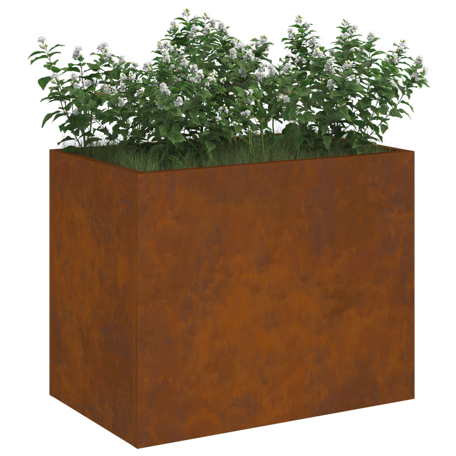 Tuin Bloempot Bruin 50 x 32 x 40 cm Verweerd staal